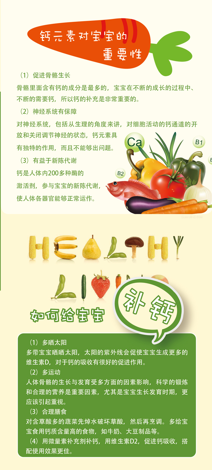 钙元素对宝宝的重要性