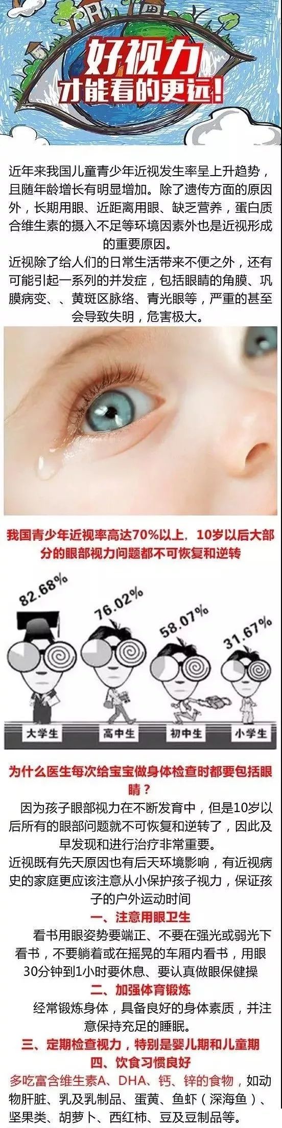 孩子有好的视力，飞的更高，看的更远