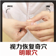 视力恢复穴 明眼穴按手指