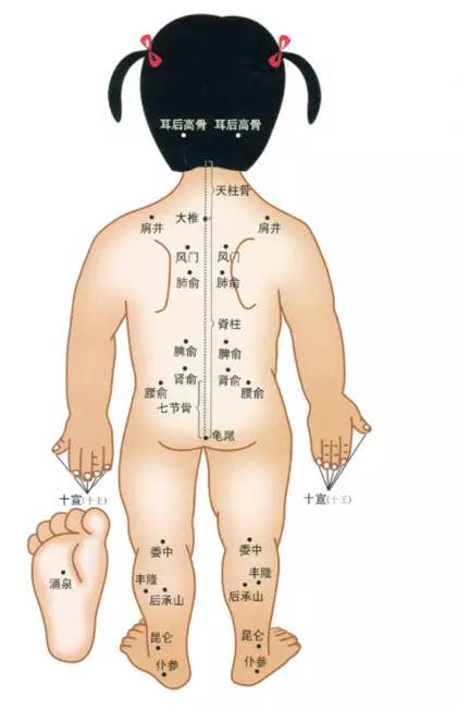 小儿推拿的穴位
